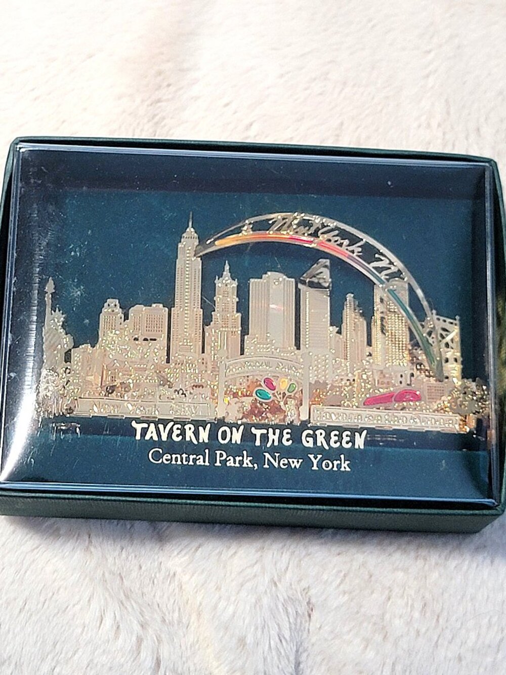 Vintage Tavern on the Green NYC Restaurant Christmas Holiday Ornament MIB - #D
